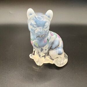 Fenton Opalescent Cat Figurine